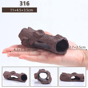 Vistank <span class=keywords><strong>Terracotta</strong></span> Pot Boomgat Vissen En Garnalen Fokhuis Schedel Aquarium Decoratie Schuilplaats Grot - Product Image 4