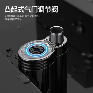 Encendedor Recargable de Metal JOFI, Resistente al Viento, con Combustible de Butano, Accesorio Portátil para Fumar, Regalo - Product Image 3