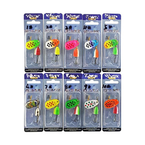 Leurre de pêche de haute qualité en métal personnalisé pour <span class=keywords><strong>truite</strong></span> et brème d'eau douce, type wobbler simple, cuillère en cuivre et spinner <span class=keywords><strong>à</strong></span> paillettes, pour lac et ruisseau - Product Image 1