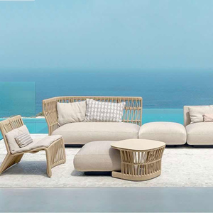Jardins ensembles l extérieur canne canapé ensemble mobilier d'extérieur - Product Image 1