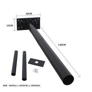 Soporte de Montaje para Buzón de Correo de Acero Resistente, Ajustable, con <span class=keywords><strong>Placa</strong></span> Múltiple, Recubrimiento de Polvo Negro - Product Image 5