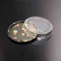 Boîte d'emballage alimentaire jetable de grande taille de haute qualité en gros, en matériau PS/BOPS transparent, taille personnalisable, plateau à sushi avec couvercle, blister