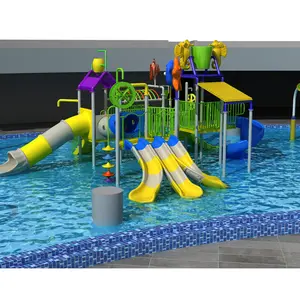Kolam Renang Kota Kolam Renang Taman Aqua Komersial Permainan Hiburan Taman Air Outdoor Plastik Seluncur Taman Air untuk Anak Dijual