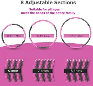Best Selling Adjustable Weights Exercise <b>Hoops</b> for Adults Home Workout - Product Image 5