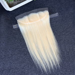 613 #   13x4 pour fermeture frontale en dentelle droite, cheveux humains vierges Remy brésiliens, 10-22 pouces - Product Image 5