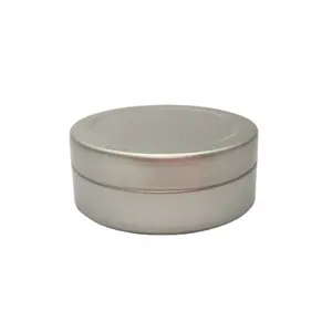 热卖铝15g 20g 25g锡罐带螺旋盖蜡烛锡罐圆形容器储存口红样品奶油罐