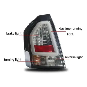 क्रिसलर के लिए धुआँ एलईडी पूंछ दीपक 300C 2005-2010