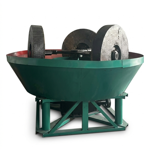大処理能力三ローラーホイール金抽出装置新型湿式パンミル機 - Product Image 3