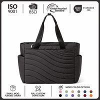 Sac fourre-tout de voyage et de travail grande capacité en nylon avec compartiment de protection pour ordinateur portable, sangle de bagage et structure multi-poches – Direct Usine