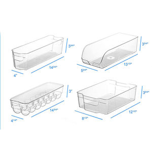 Gros <span class=keywords><strong>Réfrigérateur</strong></span> Organisateur Bacs Économiser de L'espace Cuisine Organisateur En Plastique <span class=keywords><strong>Réfrigérateur</strong></span> Organisateur - Product Image 5