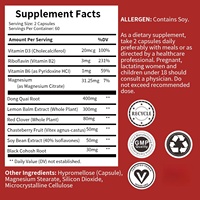 Kapsul Campuran Herbal OEM Private Label Dong Quai Lemon Balm Red Clover Black Cohosh untuk Dukungan Kesehatan Harian Wanita