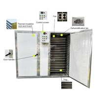 Machine de Déshydratation à Plateau pour Poivron Rouge, Feuille de Piment, Thym, Origan, Chauffage Électrique Utilisable de Nuit