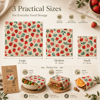 Emballage alimentaire réutilisable en cire d'abeille à motif personnalisé, emballage alimentaire en tissu de coton, emballage écologique pour la cuisine, couverture pour bol, fruits, sandwich