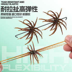 Esca Morbida Riccio di <span class=keywords><strong>Mare</strong></span> 5cm 1.9g in TPR Galleggiante Bionica Multi-Tentacoli con Glitter Incorporato Alta Elasticità 6 Colori OEM/ODM Esca da Pesca - Product Image 4