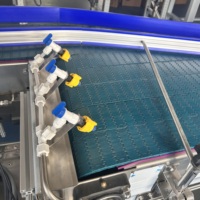 Chaîne à lames en acier inoxydable pour convoyeur de bouteilles d'eau, avec produit stable pour le remplissage de bouteilles PET, opérations de ligne d'emballage
