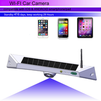 Caméra de recul sans fil WIFI à énergie solaire Standby416 DAYS, installation magnétique sans support, compatible avec les téléphones IOS/ANDROID
