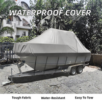 Housse de bateau extérieure imperméable géante remorquable en PVC 600D et tissu Oxford, longueur 18'-20', largeur 60"-90"