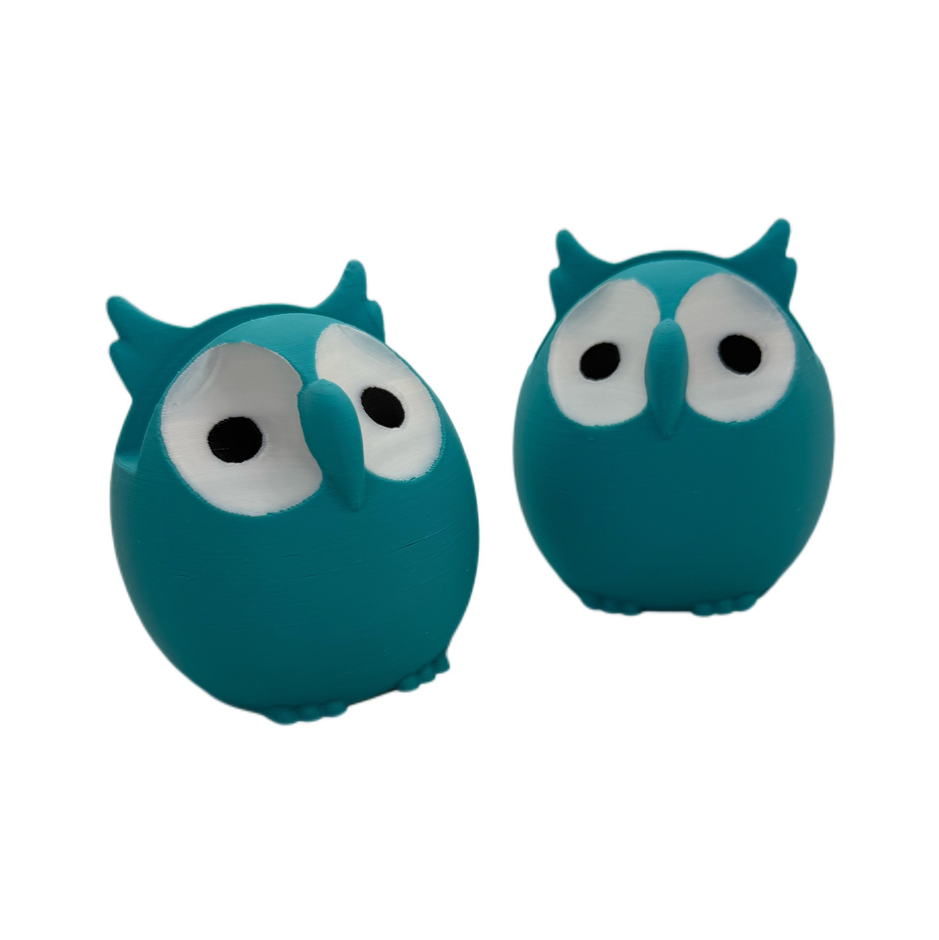 Hibou bleu ciel-8*8 cm