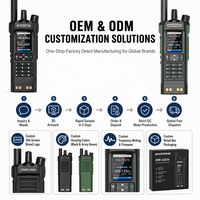 Robustes DMR Walkie-Talkie für DM-32UV GPS-Positionierung NOAA Wetterkanal USB-C Aufladbar 10W VHF/UHF 2000-2500mAh