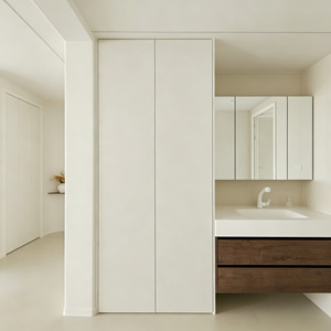 Meuble de rangement moderne en bois pour vêtements, vente en gros, directement de l'usine, armoire minimaliste facile à <span class=keywords><strong>assembler</strong></span> pour chambre à coucher - Product Image 3