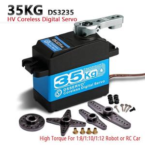 <span class=keywords><strong>DS3225</strong></span> 35kg/25kg alto Torque sin núcleo Digital inoxidable SG impermeable robótico RC coche Buggy barco Robot brazo Drone ZLD - Product Image 4