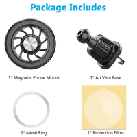 Support magnétique super puissant pour téléphone de voiture, rotation à 360°, support GPS, fixation magnétique pour grille d'aération de voiture, installation facile, support magnétique pour téléphone