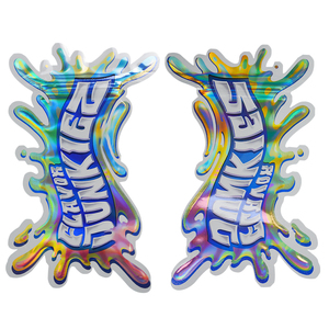 Tùy chỉnh in mùi bằng chứng 3.5g Túi Mylar Túi hình đặc biệt bao bì túi ba chiều chống trẻ em Mylar Ziplock Túi - Product Image 4