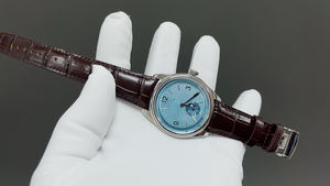 นาฬิกาหน้าปัดสีน้ำเงินรุ่นล่าสุดที่มีตัวเรือนสีขาว วางจำหน่ายแล้ว - เหมาะสำหรับสวมใส่ลำลอง ใช้ในธุรกิจ รุ่นกลไก และนาฬิการะดับไฮเอนด์ - Product Image 6