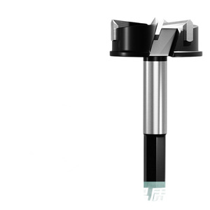 Scie cloche noire à trois tranchants 35 mm en acier rapide pour le travail du bois, le contreplaqué et l'élargissement de panneaux de bureau - Product Image 4