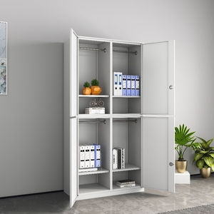Armoire métallique en acier pour la maison, le bureau ou la salle de sport, avec portes et étagères, armoire de rangement verrouillable, organisateur de dossiers, casiers à vêtements - Product Image 1