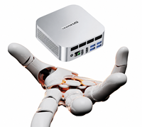 PC Mini Gaming AI Intel Core Ultra 9 285H Baru, DDR5, Grafis Intel Arc, Tiga Layar 4K, WiFi 6, NVMe SSD, untuk Penggunaan Bisnis