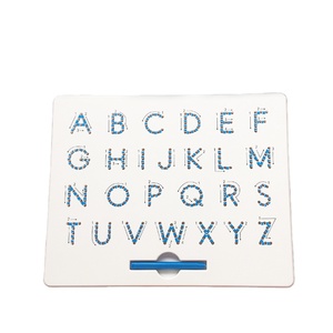 Tablero de Trazado del Alfabeto de Doble Cara, Juguete Educativo con Letras Mayúsculas <span class=keywords><strong>y</strong></span> Minúsculas de Colores para Niños - Product Image 3