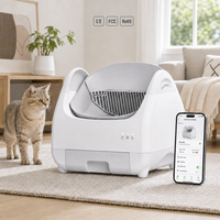Litière automatique à ouverture supérieure personnalisée 2026 avec contrôle par application, capteurs de sécurité et nettoyage automatique – Produit pour chat