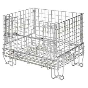 מחסן מתקפל אחסון כלוב מותאם אישית תיל פלדה מתקפלת - Product Image 2