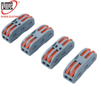 Connecteurs rapides pour conducteurs PCT 0,08-4,0 mm² à insertion, bornes universelles compactes pour raccordement de câbles