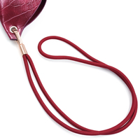 Étui à lunettes souple en cuir gaufré crocodile avec logo personnalisé, vente en gros d'usine, avec cordon de suspension, pochette multicolore pour lunettes de soleil