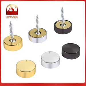 Capuchons à vis plaqués or de 6 mm pour vis de moins de 7 mm de diamètre, fixation de carreaux, dissimulation des clous, couvercles décoratifs - Product Image 5