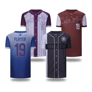 2023 Melhor Qualidade Custom Sublimation Baseball Jerseys Atacado Baseball Uniform