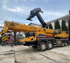Grue sur camion d'occasion économique de 80 tonnes avec stabilisateurs papillon et moteur Weichai 4500h - Product Image 5