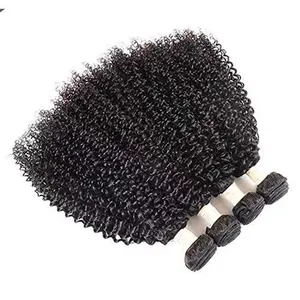 Vente chaude 100% brut cambodgien crépus bouclés armure de cheveux humains vierge 4b doux paquets de cheveux cambodgiens