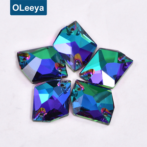 Piedras preciosas de costura de cristal K9 brillante de la mejor calidad 001VO Volcano Cosmico de cristal para coser diamantes de imitación para vestido de gimnasio - Product Image 3