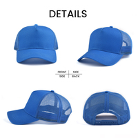 Casquettes de baseball et casquettes trucker pour hommes, 5 panneaux, en maille unie, à fermeture snapback, de haute qualité, vente en gros, design classique, personnalisation de votre logo