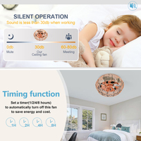 Nouveau produit : Plafonnier LED avec ventilateur, moteur DC, style ferme, pour salon et chambre, avec câble en corde de chanvre et télécommande E27