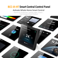 ZigBee Wifi BLE Panneau de commande tactile Smart Home Tuya Écran de commande central intelligent Compatible avec chauffage électrique/chaudière/eau