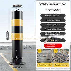 Colonne de signalisation épaissie HDLZ-114, non réfléchissante, anti-collision routière, équipement de circulation, poteau de signalisation mobile amovible - Product Image 5
