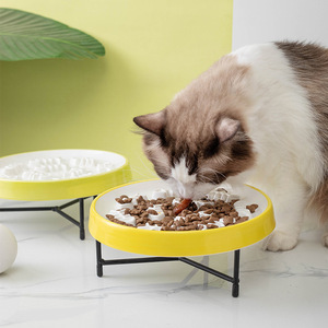 Tazón de Alimentación Lenta de Cerámica para Mascotas, Plato Redondo Antiasfixia para Perros, Gatos y Cachorros - Product Image 2