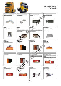 3987252 20498620 20583434 spatbor belakang fiksasi (besar) untuk Volvo FH FM versi 2 suku cadang truk - Product Image 5