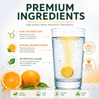Comprimés effervescents à l'orange douce, vitamine C et 5-HTP, 4g*20, soutien immunitaire pour adultes, OEM ODM