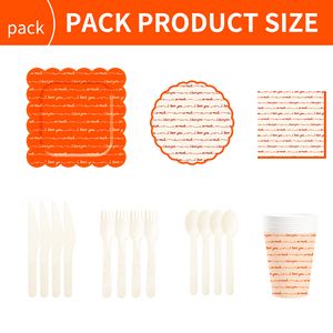 DAMAI Valentine's Party Theme Decor Bulk Wholesale Set Red Check Love You Paper Plates <b>Tablecloth</b> Party <b>Disposable</b> Tableware - Product Image 6