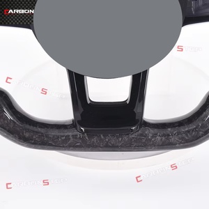 Volant en fibre de carbone forgé pour Volkswagen VW <span class=keywords><strong>Golf</strong></span> <span class=keywords><strong>7</strong></span> R Golf7 Mk7 <span class=keywords><strong>GTI</strong></span> 7r Volante - Product Image 3